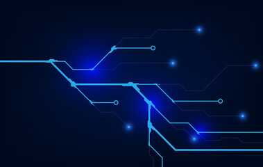 Poster - Vector circuit board background technology. illustration