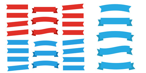 Wall Mural - cartoon banners and comic ribbons. colored banner ribbon. banner