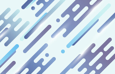 Poster - Abstract gradient blue and purple stripe line pattern artwork decorative. Cover style of minimal artwork template background. illustration vector