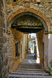 Fototapeta Na drzwi - An alley of Villa Santo Stefano, a medieval town of Lazio region, Italy.