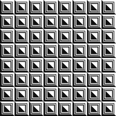 Poster - Black and white tiles. Vector files with black and white color tiles. Halves of square tiles in different colors.