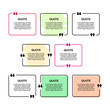 © dniprodd - Set of quote box frames