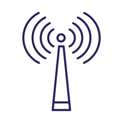 Poster - antena with wifi signal