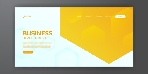 Abstract background for landing page web template. Trendy abstract design template. Dynamic gradient composition for covers, brochures, flyers, presentations, banners. Vector illustration.