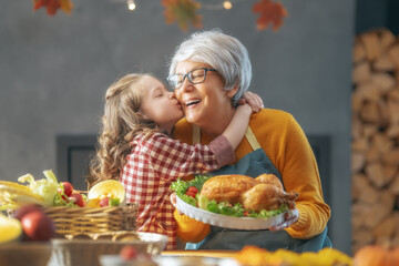 Wall Mural - Thanksgiving Day, Autumn feast