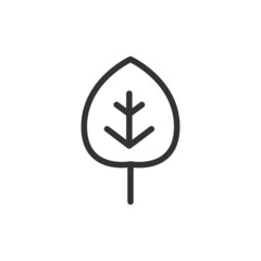 Canvas Print - Leef line icon.