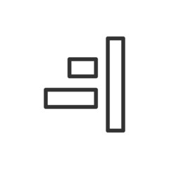 Poster - Text editor line icon in trendy style.