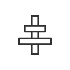 Poster - Vector text editor line icon.