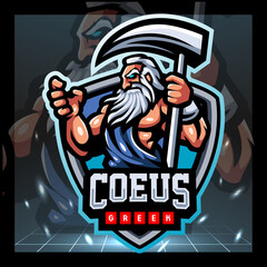 Wall Mural - Coeus greek mascot. esport logo design