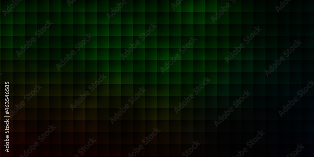 Dark Green vector background in polygonal style.