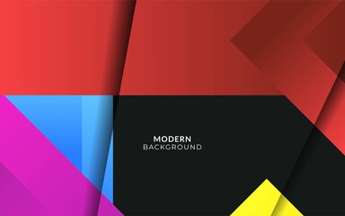 Wall Mural - abstract geometric shape background banner design.