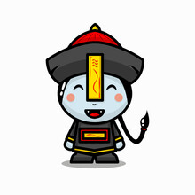 Cute Character Chinese Ghost Vampire