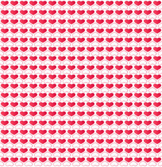 Poster - Seamless heart patterns vector stock illustration