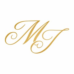 Canvas Print - MJ initial monogram logo