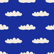 © Fidan.Stock - Seamless vector clouds sky pattern. Stylish pattern for design, fabric, textile etc.