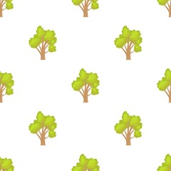 Poster - Green tree pattern seamless background texture repeat wallpaper geometric vector
