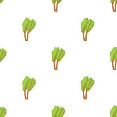 Poster - Tree with green leaves pattern seamless background texture repeat wallpaper geometric vector