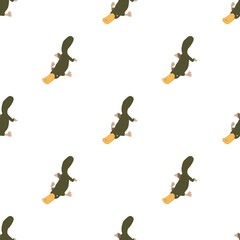 Poster - Platypus pattern seamless background texture repeat wallpaper geometric vector