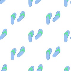 Poster - Beach shoes pattern seamless background texture repeat wallpaper geometric vector