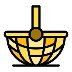 Poster - Decorative wicker icon. Outline decorative wicker vector icon color flat isolated