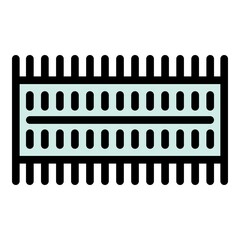 Poster - Smartphone ram memory icon. Outline smartphone ram memory vector icon color flat isolated
