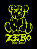 Fototapeta Fototapety dla młodzieży do pokoju - Teddy bear illustration in graffiti style with a slogan