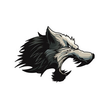 Iillustration Of Wolf E-sport Logo Vector Design