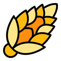 Poster - thuja cone icon. outline thuja cone vector icon color flat isolated