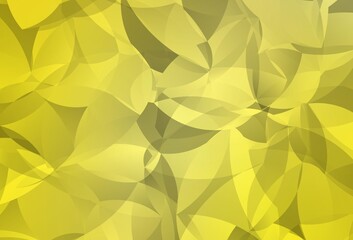 Light Yellow vector polygonal pattern.