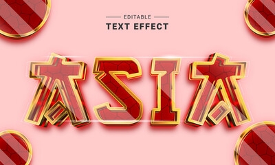 Poster - Editable text style effect - Gold text style theme. Metal text effect