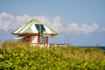 Wall Mural - Lifeguard tower Delray Beach FL