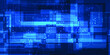 © Alleachday - Futuristic hi-tech blue technology with digital element and neon plane complex patterns for technology artwork and background.Vecotor illustrations.