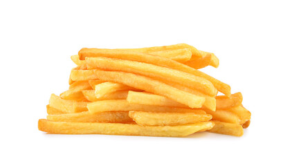 Wall Mural - French fries isolated on white background.