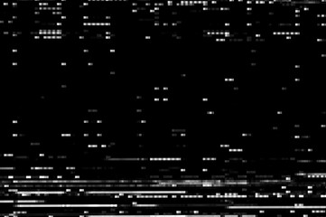 Poster - pixel pattern of a digital glitch / abstract black and white pixel pattern background of a digital g