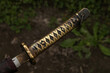 The hilt of vintage katana sword