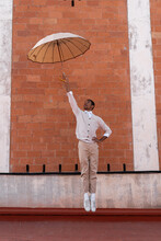 Stylish Male Dancer On Rooftop Posing And Dancing 