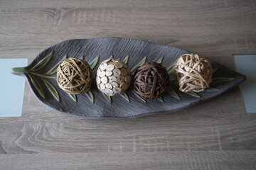 Canvas Print - Closeup shot of a table decoration