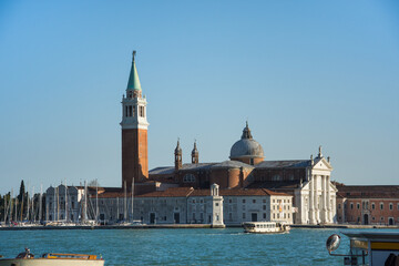 Sticker - The tower of San Giorgio  ,Italy, Venice , 2019 march