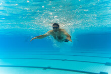 Man In Swimming Pool