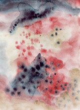 Red And Blue Watercolor Abstract Background 