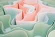 © Elisabeth Coelfen/Stocksy - Abstract ribbons pastel 3D rendering