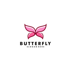 Wall Mural - Butterfly logo design vector animal icon logotype