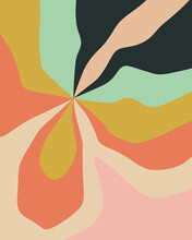 Bold Nature Inspired Abstract Illustration