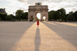 Anonymous Woman Walking In Paris