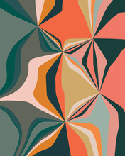 A Floral Inspired Abstract Pattern In Cheerful Colors