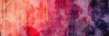 Abstract Background Painting Art With Orange Red And Black Paint Brush For Presentation, Website, Halloween Poster, Wall Decoration, Or T-shirt Design.