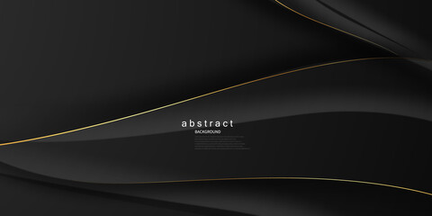The beauty of a gold black poster on an abstract background with a VIP premium dynamic.