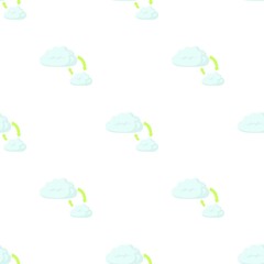 Poster - Cloud sync refresh pattern seamless background texture repeat wallpaper geometric vector