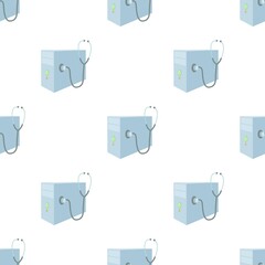Poster - Repair of computer system unit pattern seamless background texture repeat wallpaper geometric vector