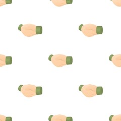 Poster - Handshake pattern seamless background texture repeat wallpaper geometric vector